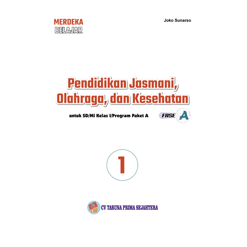 Cover Balik Module Kurmer PJOK Kelas 1 SD