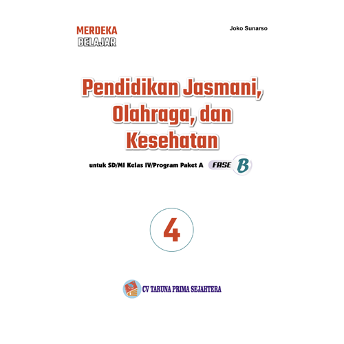 Cover Balik Module Kurmer PJOK Kelas 4 SD