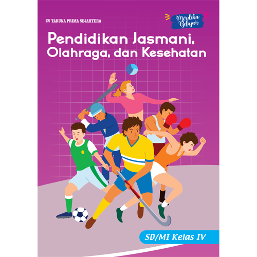 Cover Depan Module Kurmer PJOK Kelas 4 SD